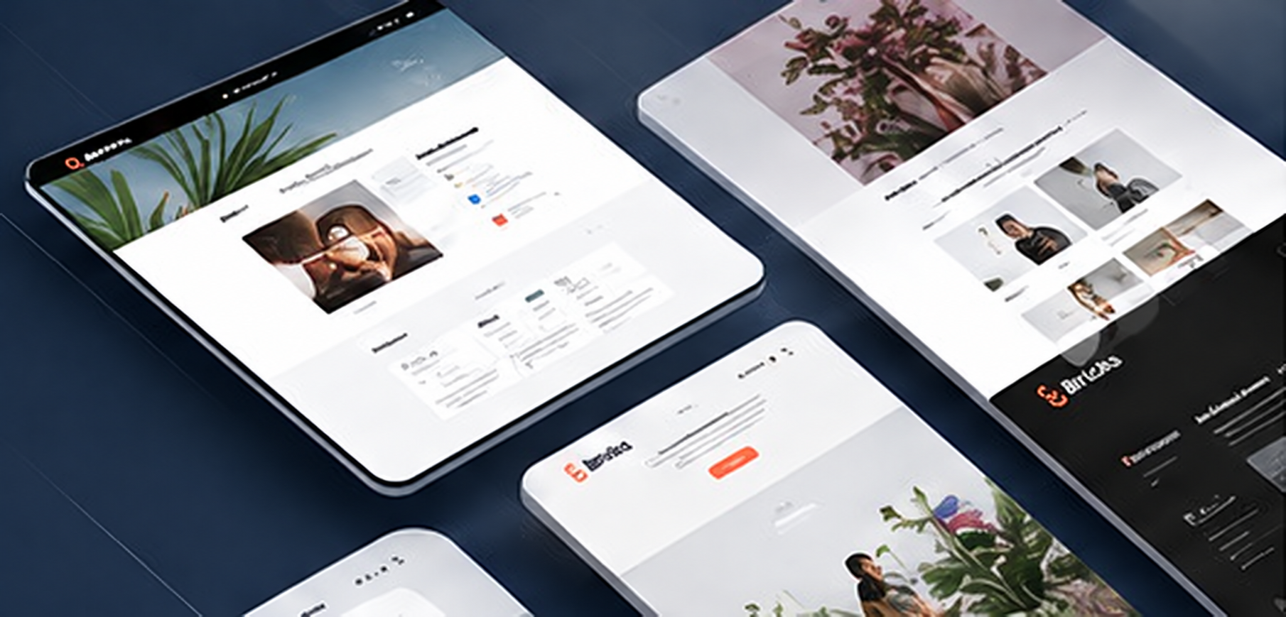 Beispiele moderner Website-Layouts